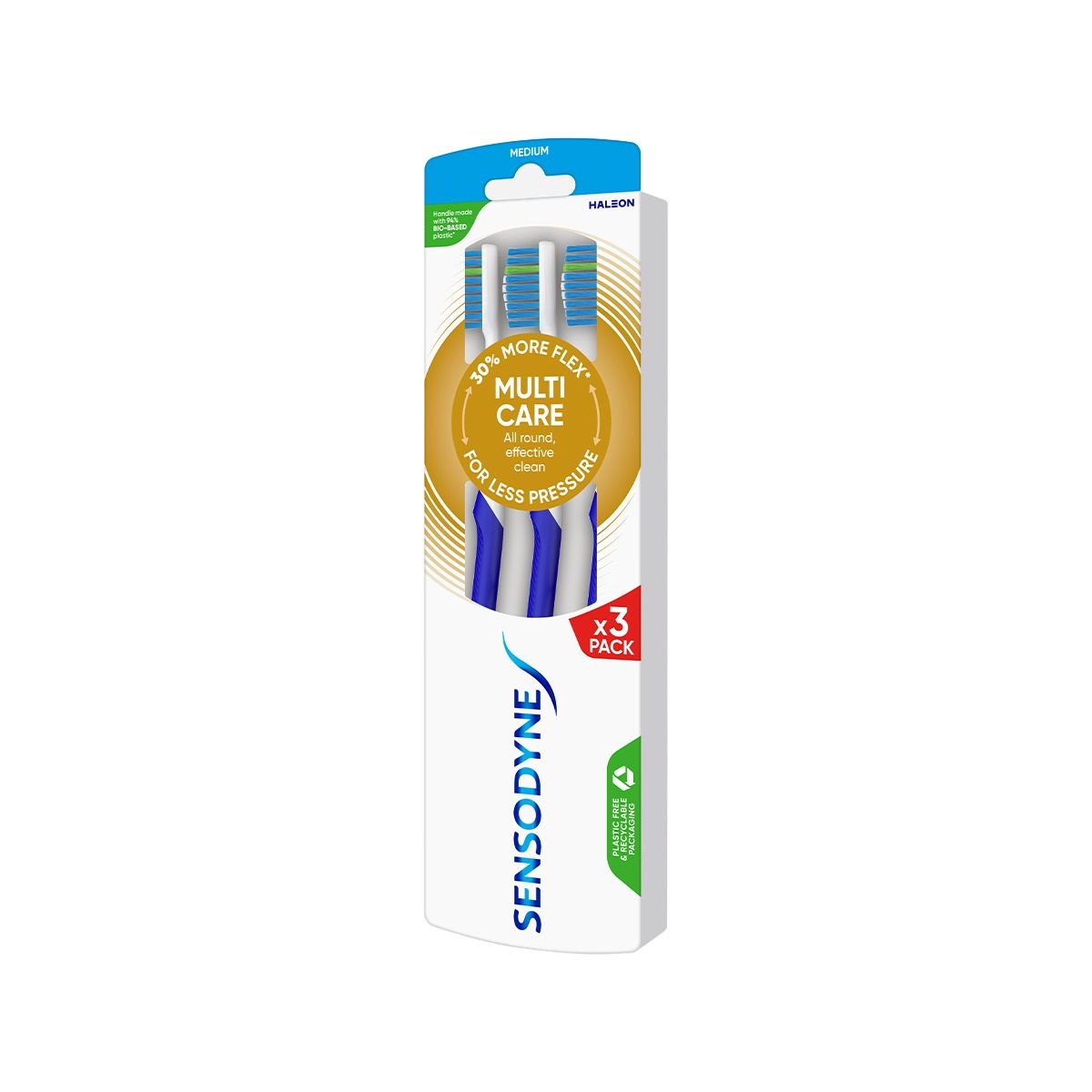 კბილის ჯაგრისი Multicare საშუალო 3 ცალი სენსოდინი - Sensodyne
