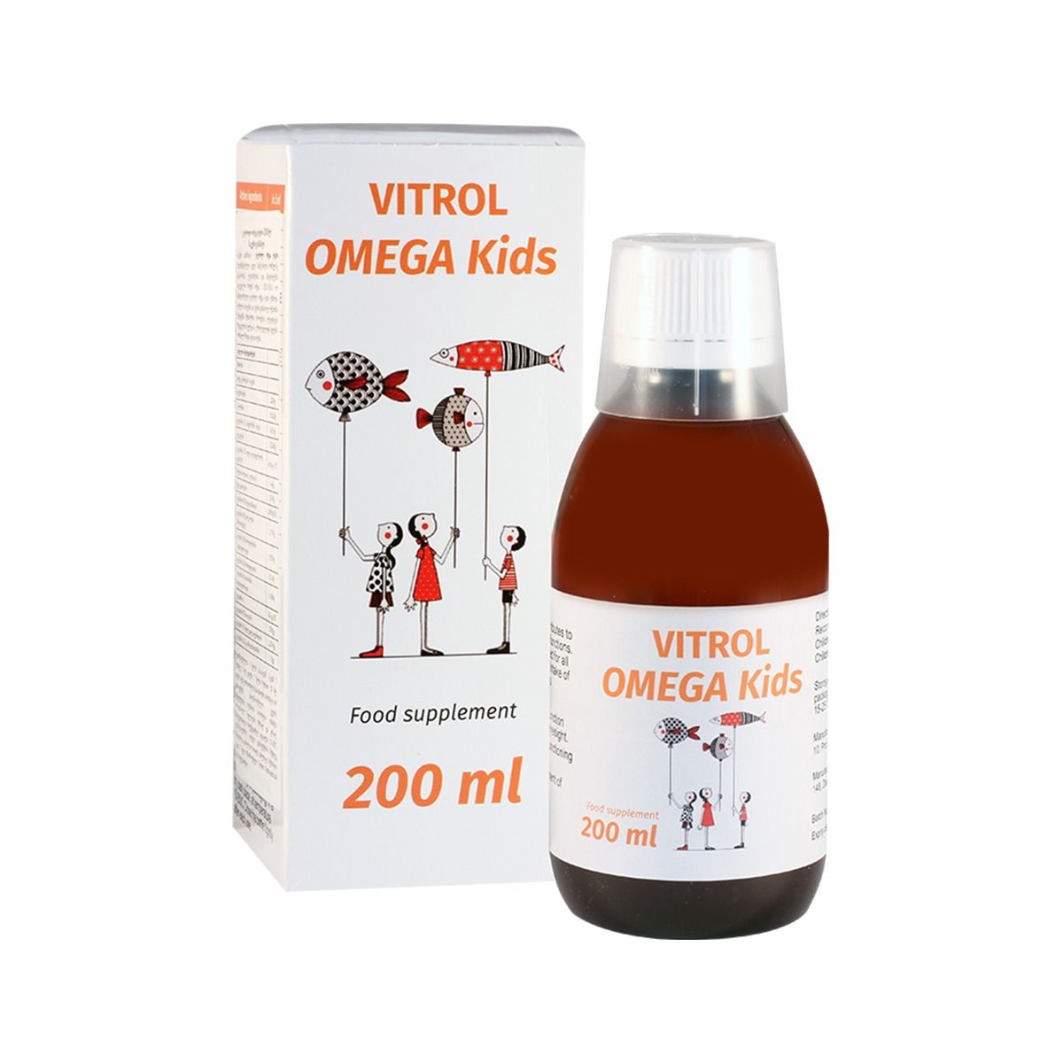 ვიტროლი ომეგა ქიდსი - Vitrol Omega Kids სიროფი 200მლ