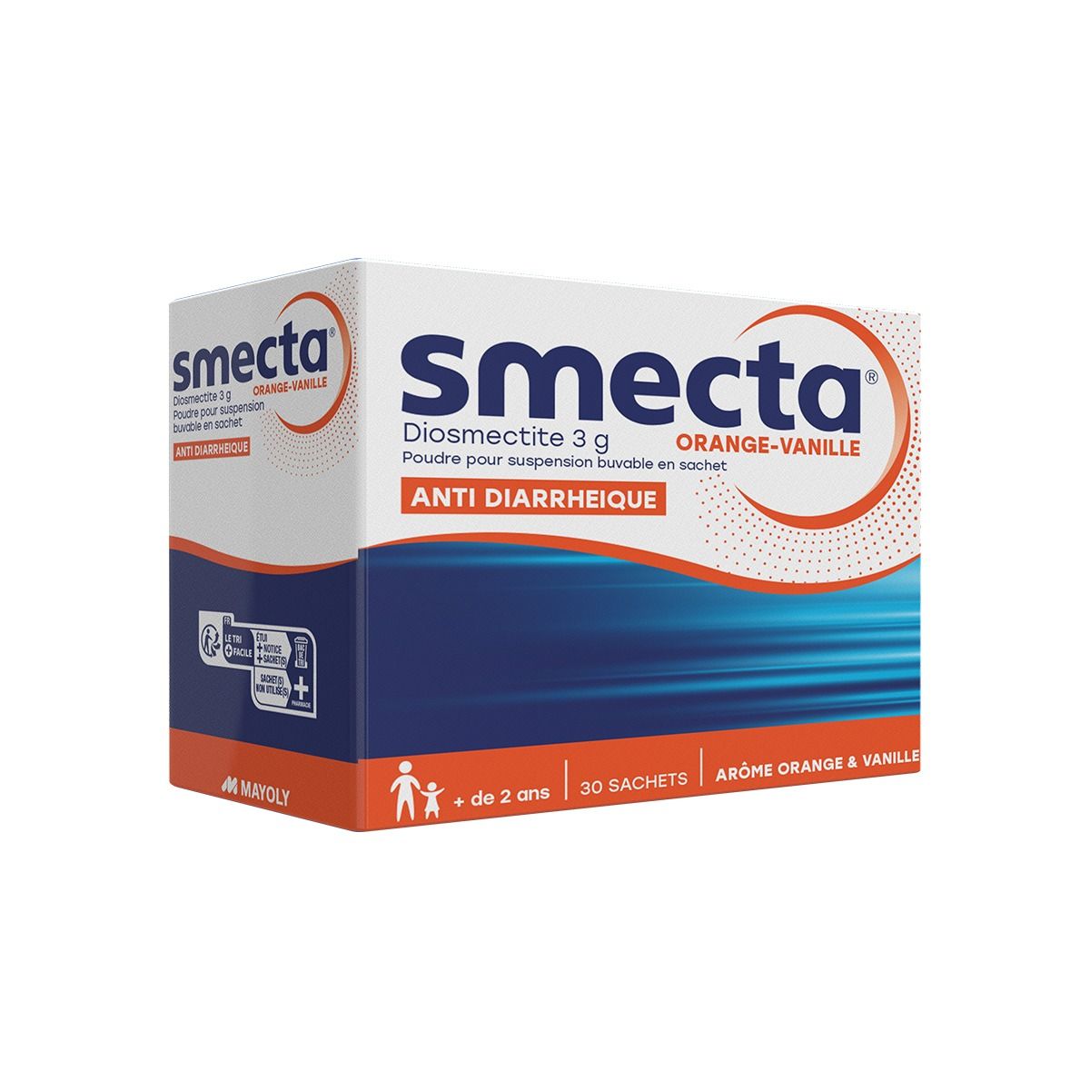 სმექტა - Smecta ფორთოხალი და ვანილი 30 პაკეტი