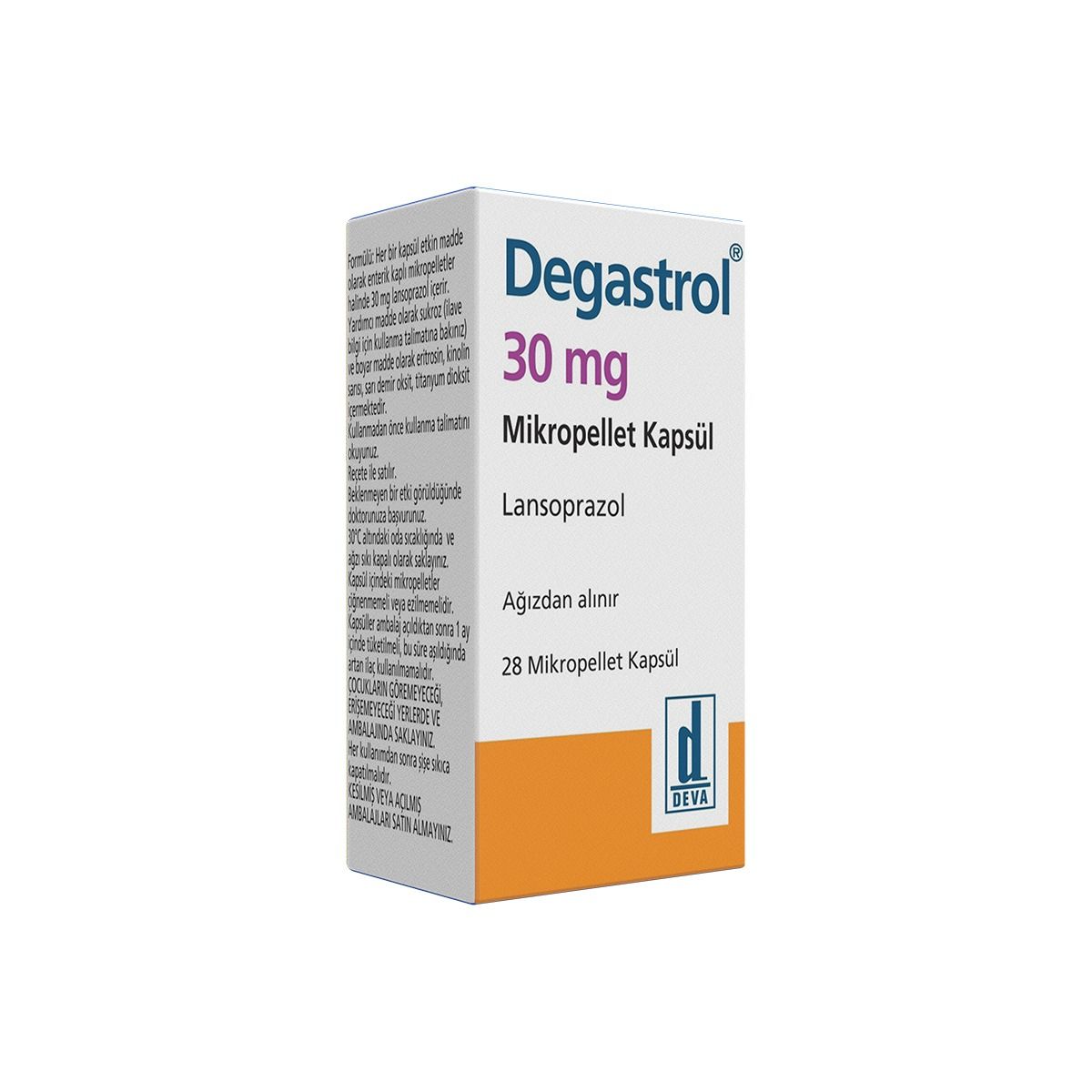დეგასტროლი - Degastrol 30მგ 28 კაფსულა