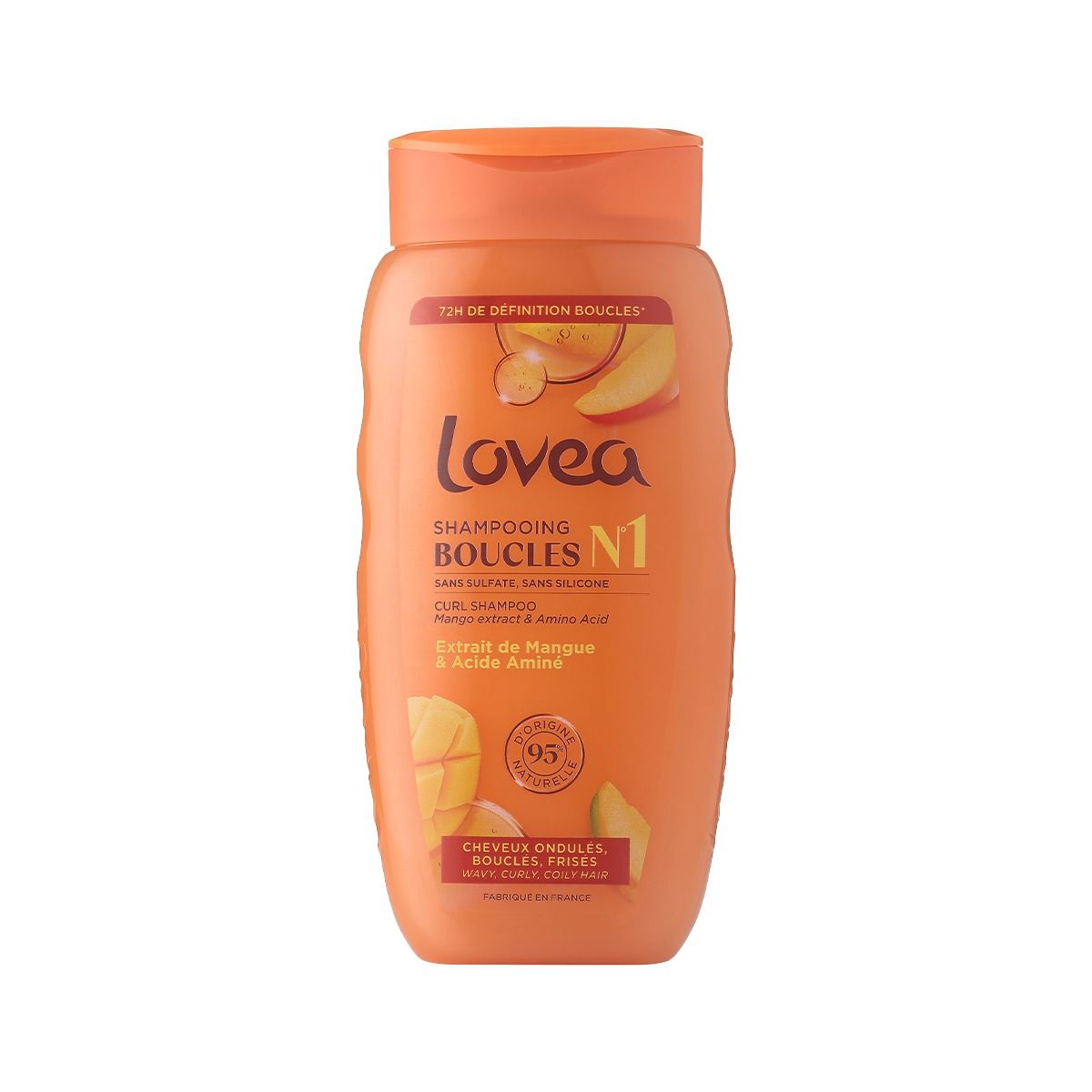 ხვეული თმის შამპუნი Mango-Amino 250 მლ 8307 ლოვეა - Lovea