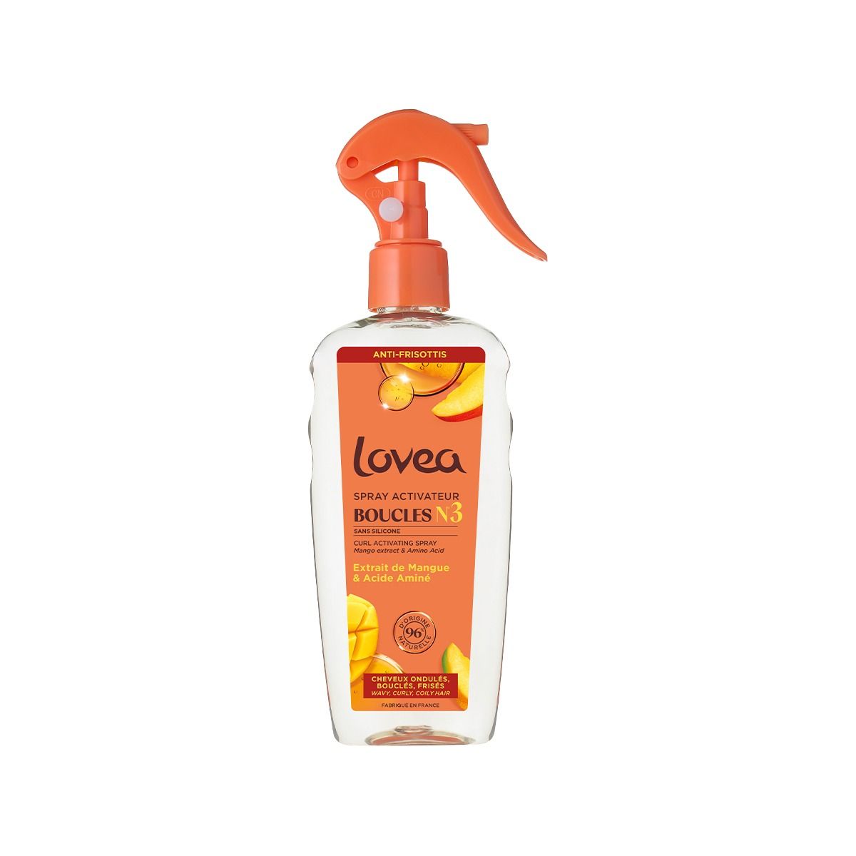 ხვეული თმის სპრეი Mango-Amino 200 მლ 8339 ლოვეა - Lovea