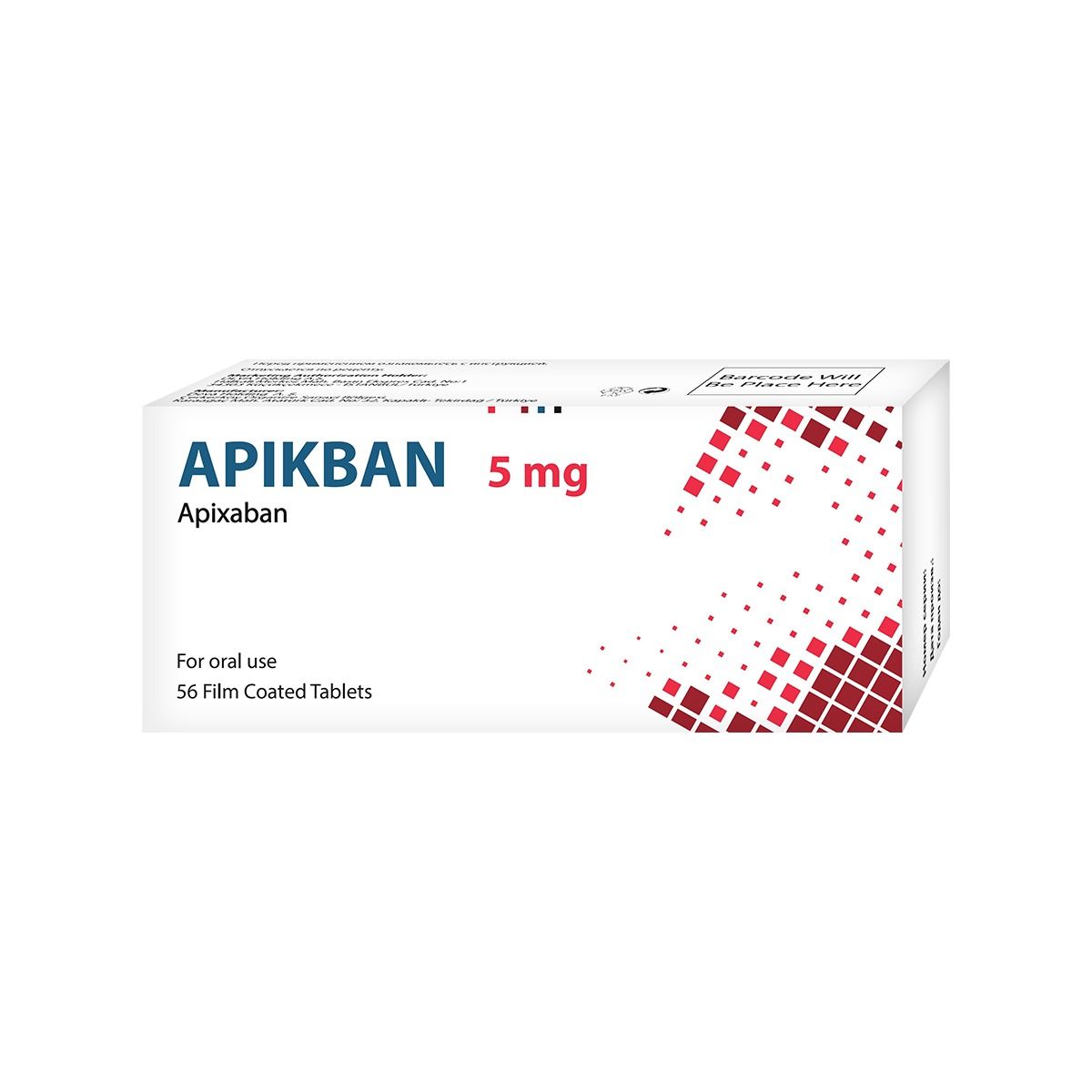 აპიკბანი - Apikban 5მგ 56 ტაბლეტი