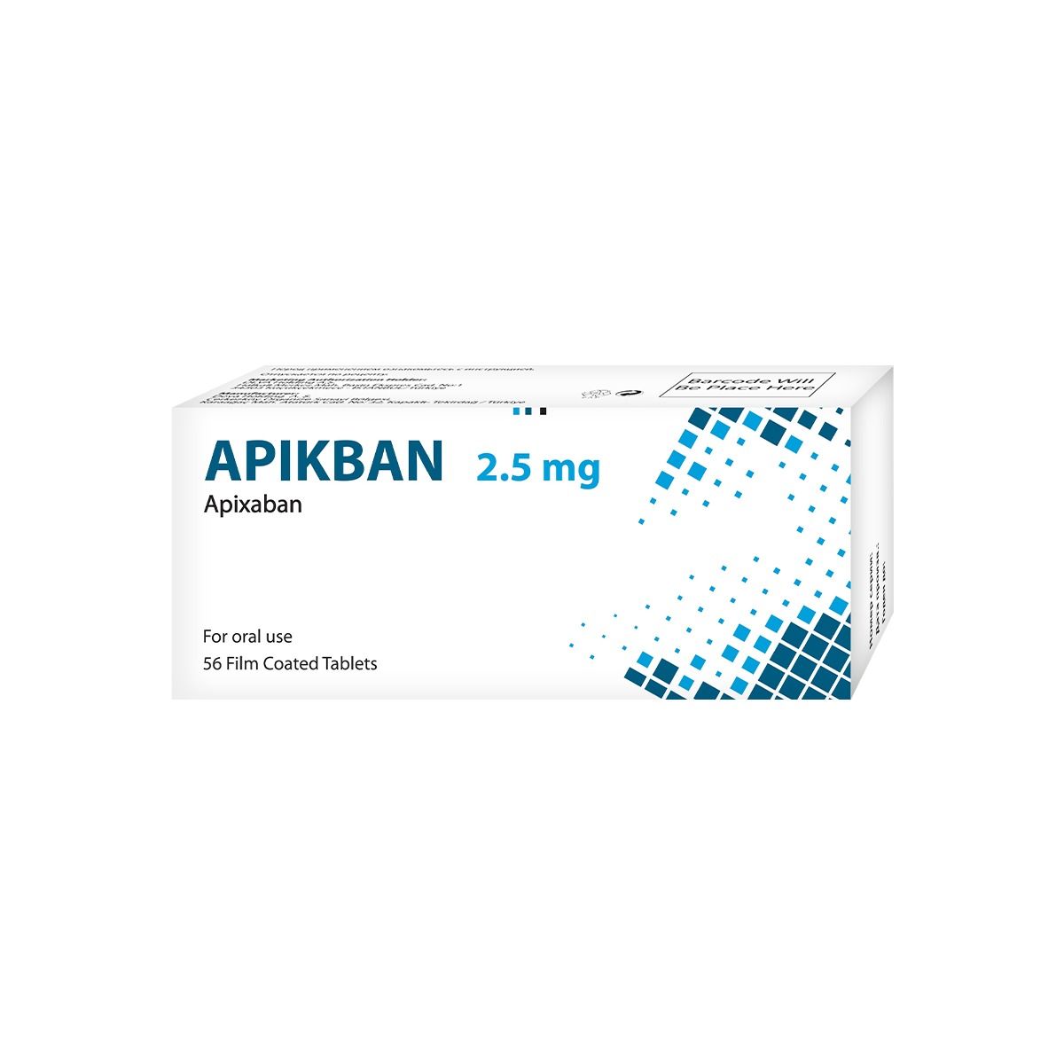 აპიკბანი - Apikban 2.5მგ 56 ტაბლეტი