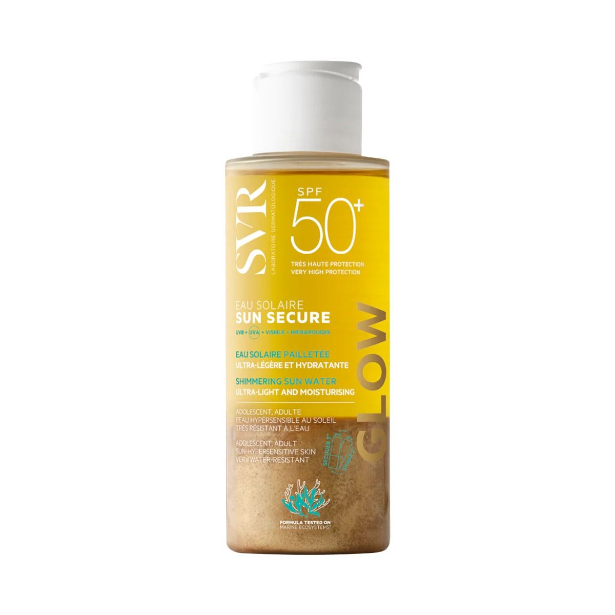 მზისგან დამცავი წყალი Glow Sun SPF50+ 100 მლ 5758 ესვიერი - SVR