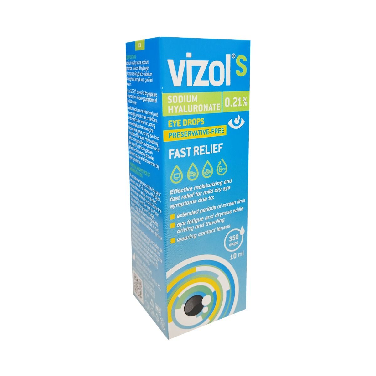 ვიზოლი S - Vizol S 0.21% თვალის წვეთები 10მლ