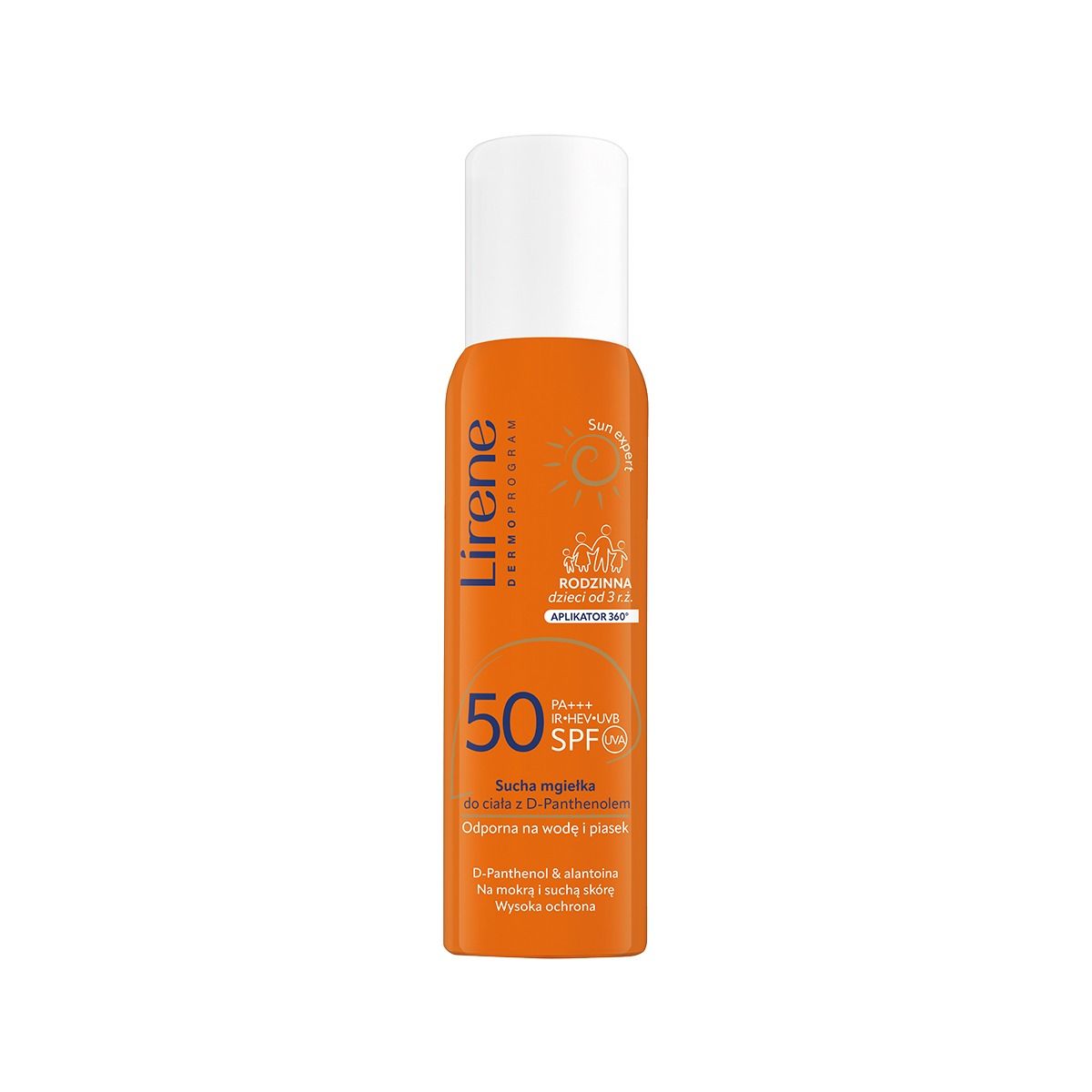 მისტი ტანის Panthenol SPF50+ 150მლ 1206 ლირენე - Lirene