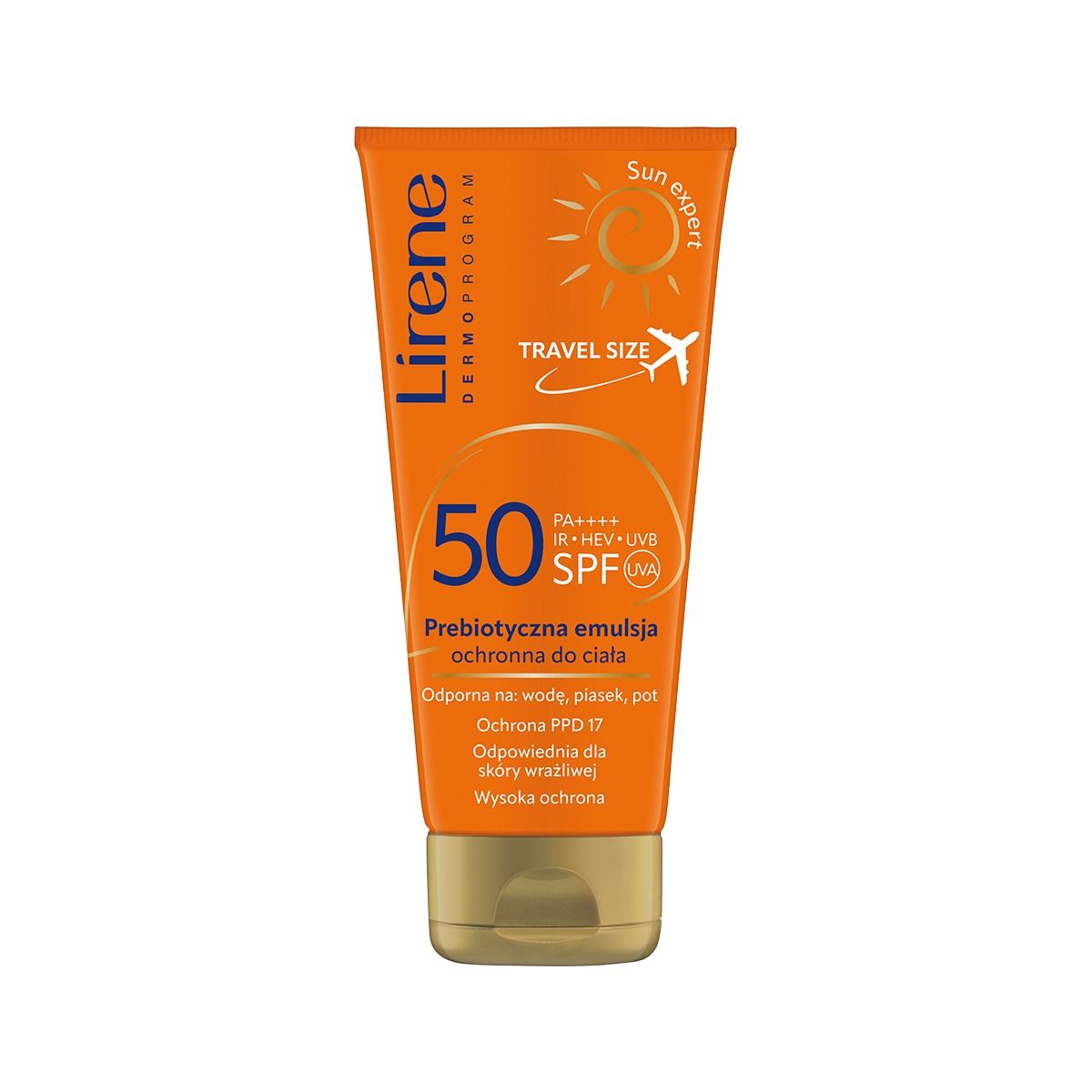 მზისგან დამცავი ტანის ლოსიონი SPF50 Travel 90მლ 4326 ლირენე - Lirene