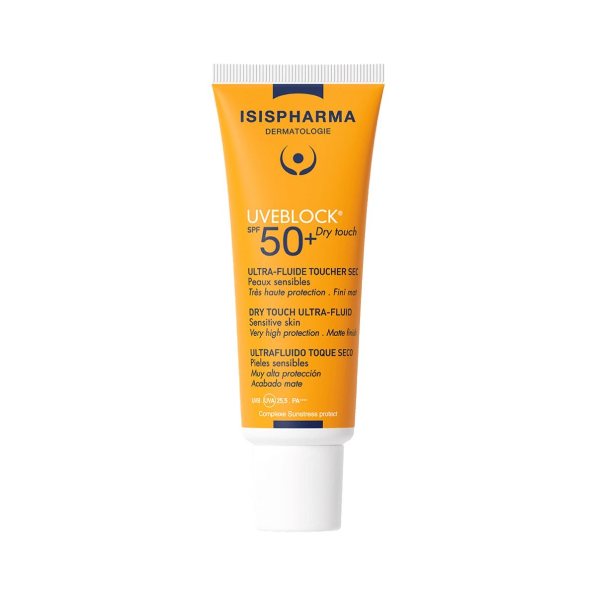 შეფერილი ფლუიდი ცხიმიანი კანისთვის DRY SPF50+ 40მლ 0522 ისის ფარმა - ISIS PHARMA