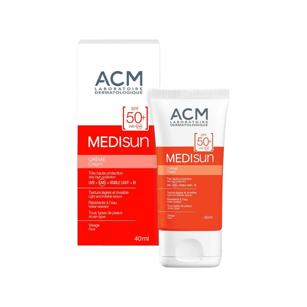 მზისგან დამცავი კრემი გამჭვირვალე Medisun SPF50+ 40მლ 3619 ეისიემ - ACM