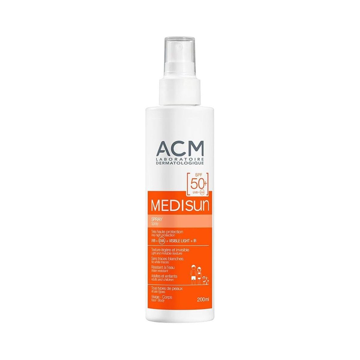 მზისგან დამცავი სპრეი Medisun SPF50+ 200მლ 3657 ეისიემ - ACM
