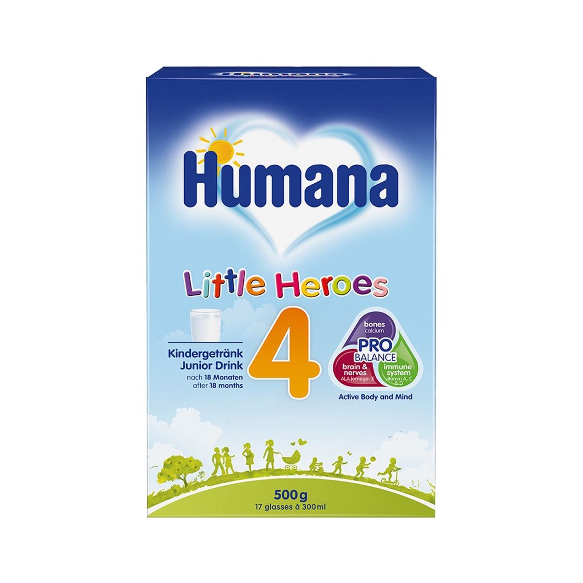 რძის ნაზავი 4 FS გმირები 500 გ 2613 ჰუმანა - Humana