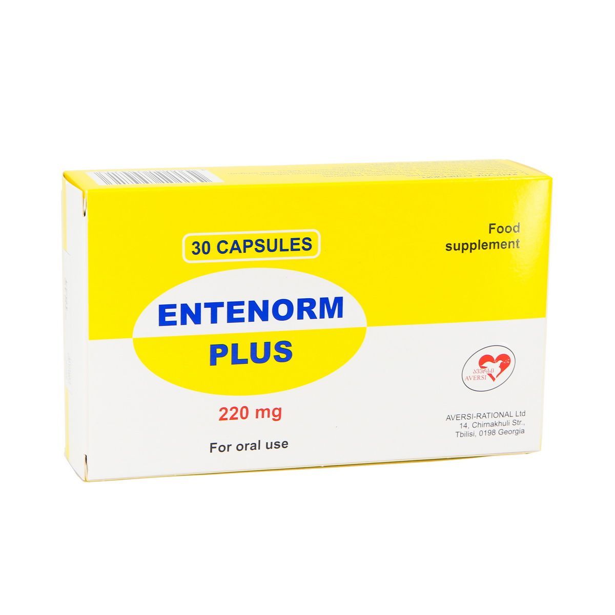 ენტენორმი პლუსი - Entenorm Plus 220მგ 30 კაფსულა