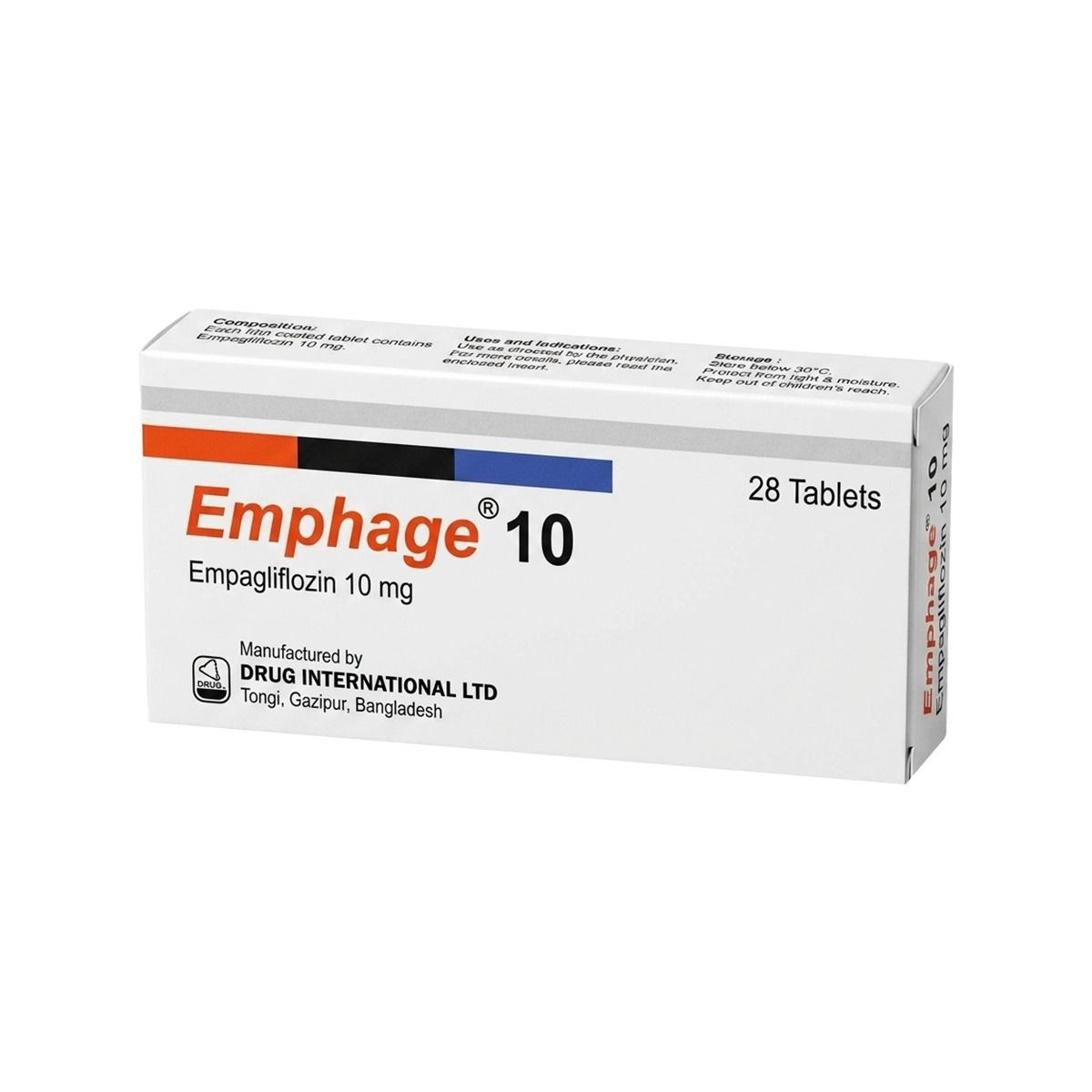 ემფაჟი - Emphage 10მგ 28 ტაბლეტი