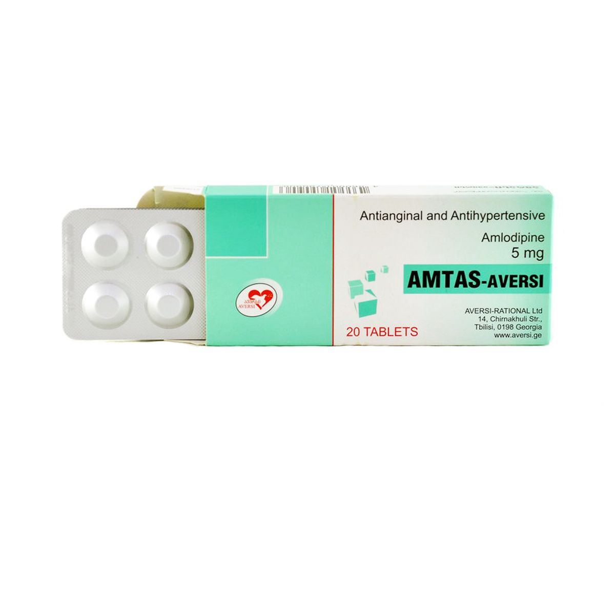 ამტასი - Amtas 5 მგ. 20 ტაბლეტი