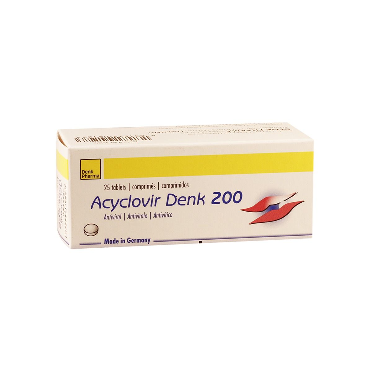 აცილოვირი დენკი - Aciclovir Denk 200მგ 25 ტაბლეტი