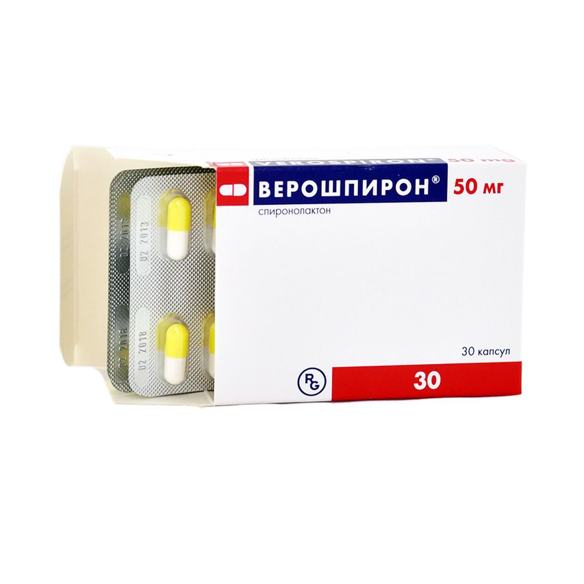 ვეროშპირონი - Verospiron 50მგ 30 კაფსულა