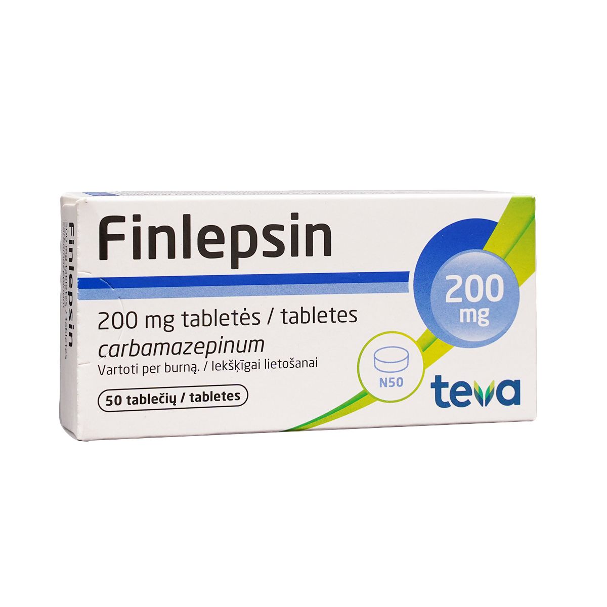 ფინლეპსინი - Finlepsin 200მგ 50 ტაბლეტი