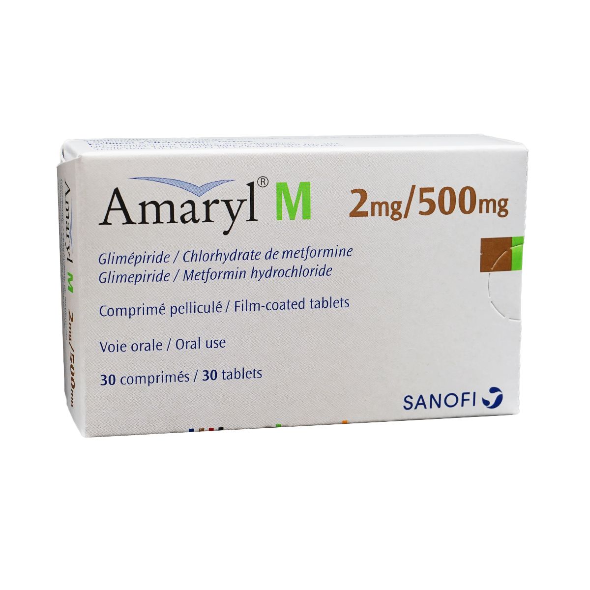 ამარილი - Amaryl M 2/500მგ 30 ტაბლეტი