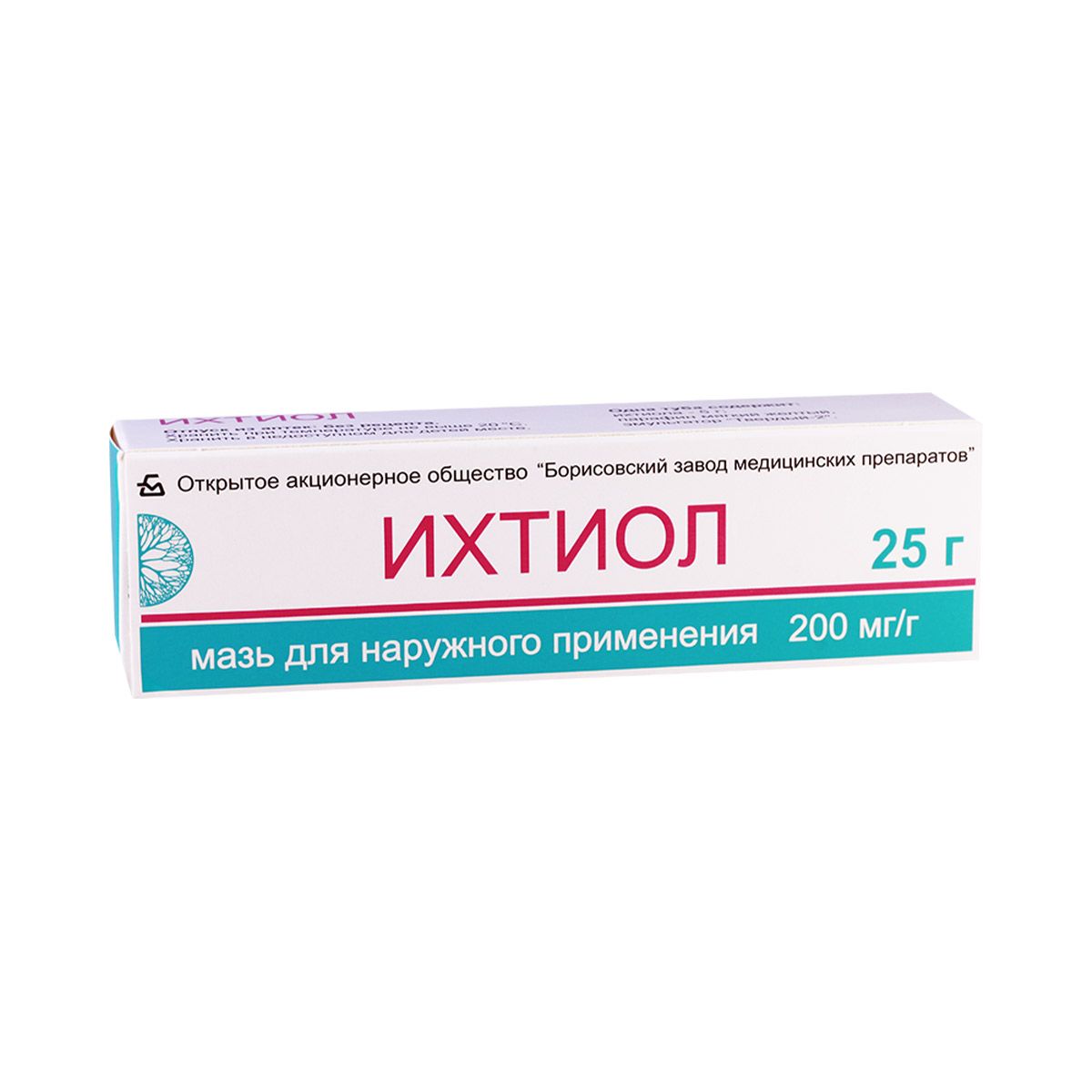 იხთიოლის - Ihtiol მალამო 20% 25გ ტუბი