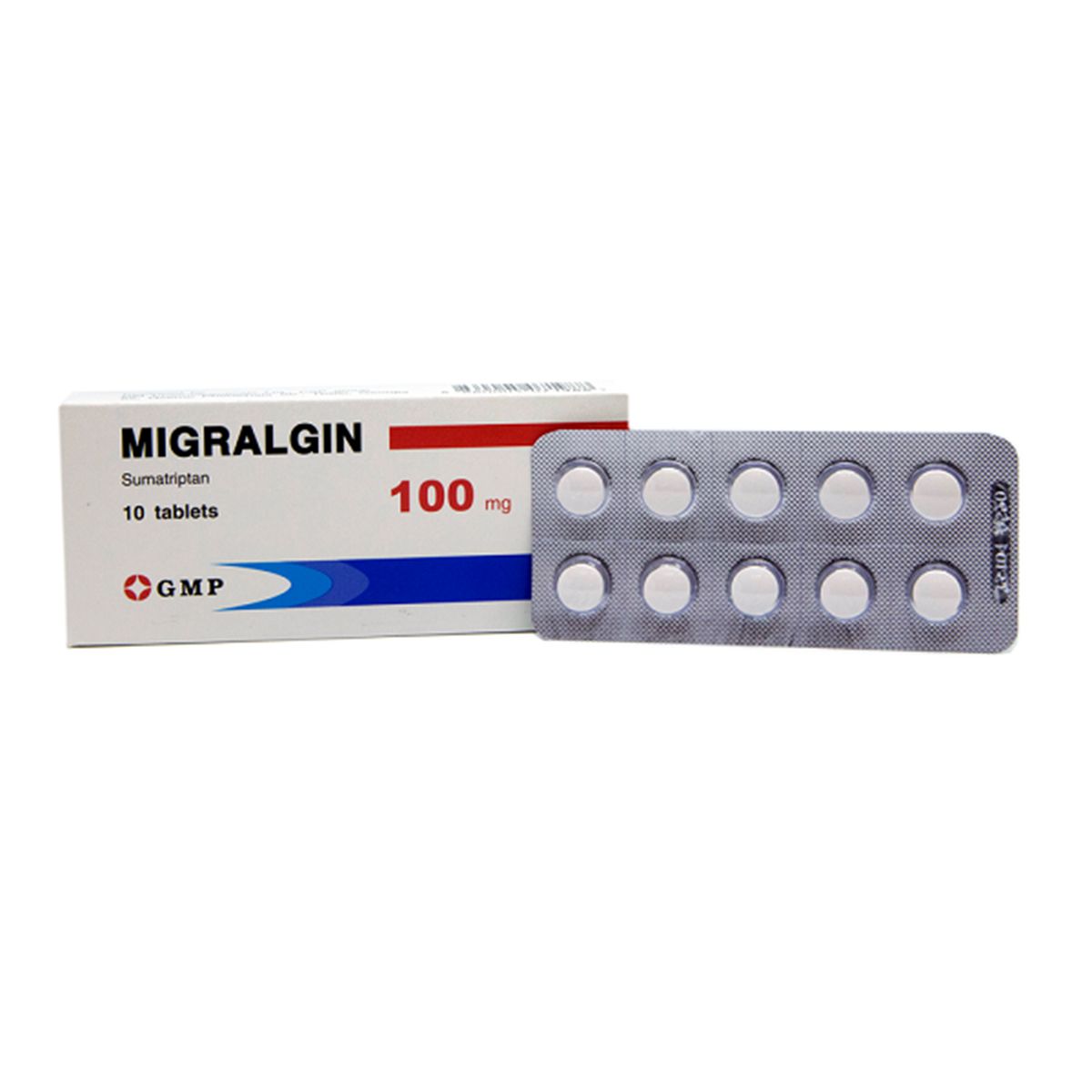 მიგრალგინი - Migralgin 100 მგ 10 ტაბლეტი