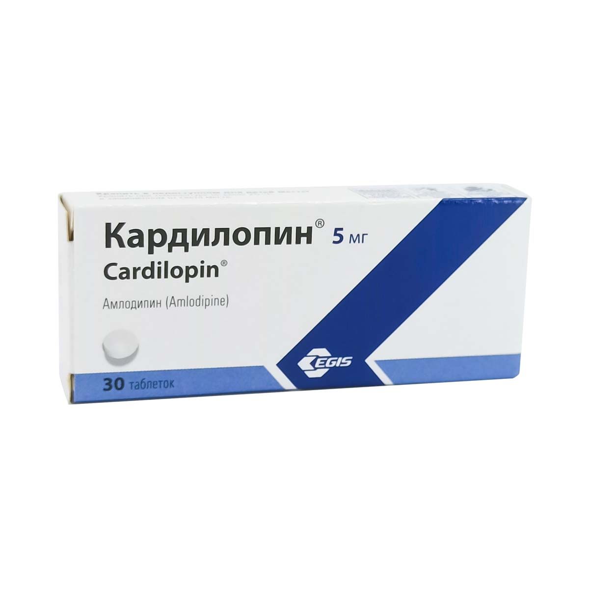 კარდილოპინი - Cardilopin 5მგ 30 ტაბლეტი