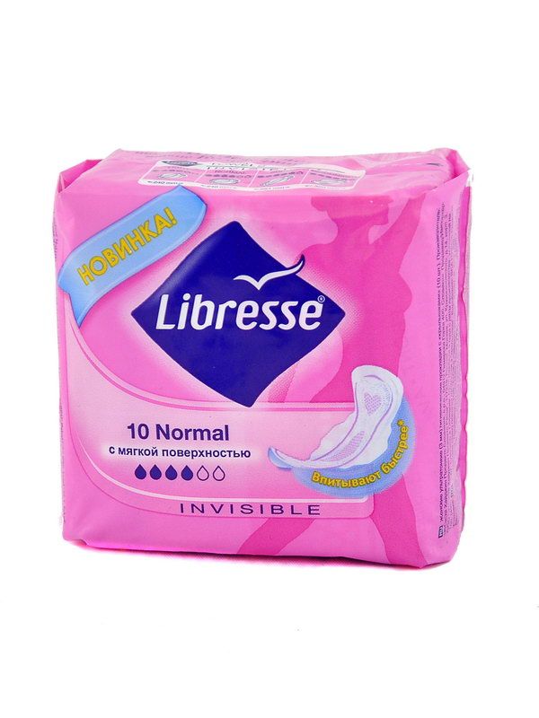 ჰიგიენური საფენი Ultra Invisible ნორმალი 10 ცალი 8731 ლიბრესი - Libresse