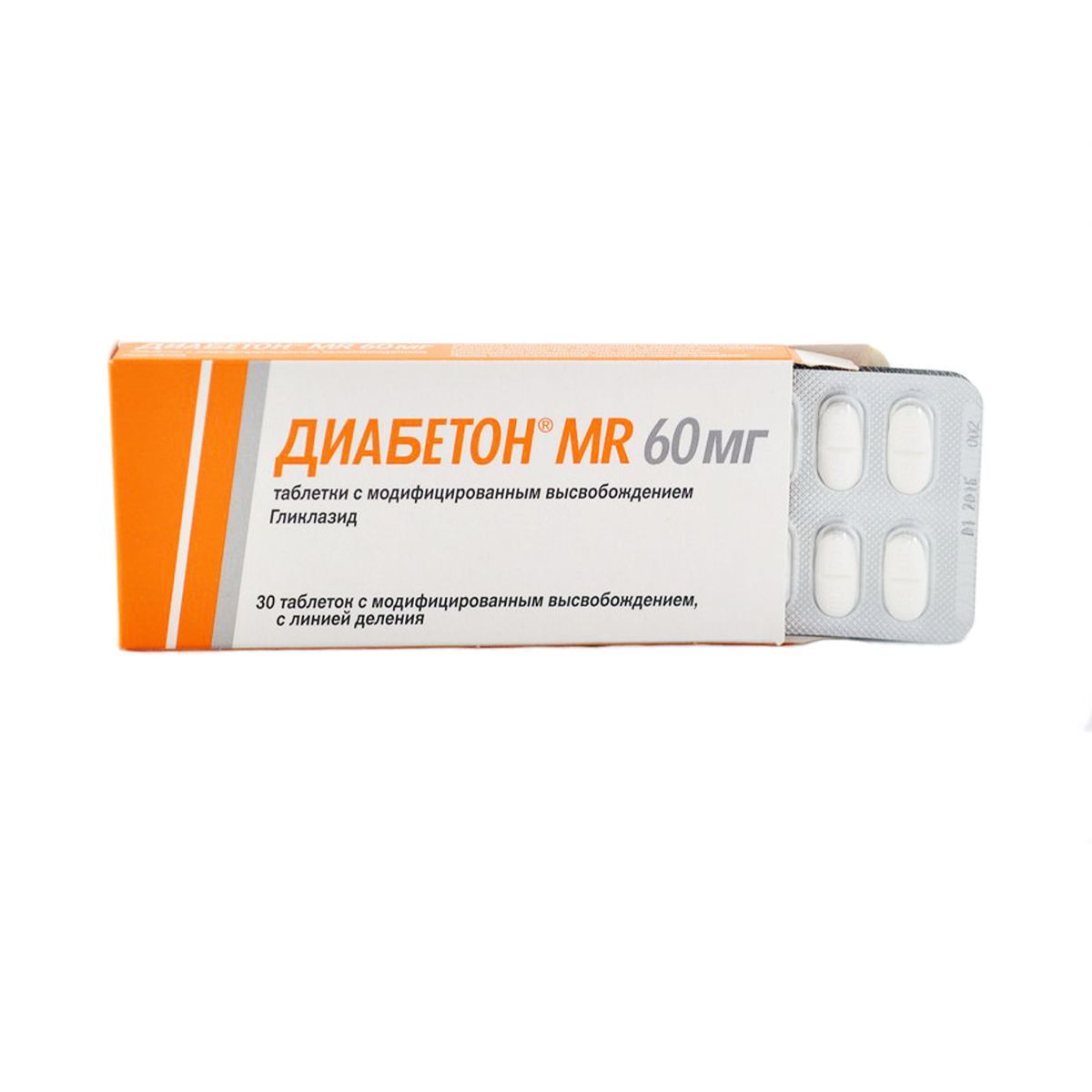 დიაბეტონი MR - Diabeton MR 60 მგ. 30 ტაბლეტი