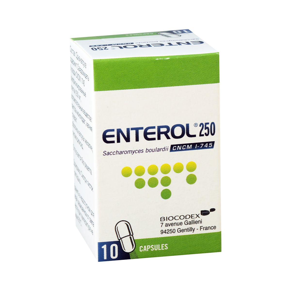 ენტეროლი - Enterol 250მგ 10 კაფსულა