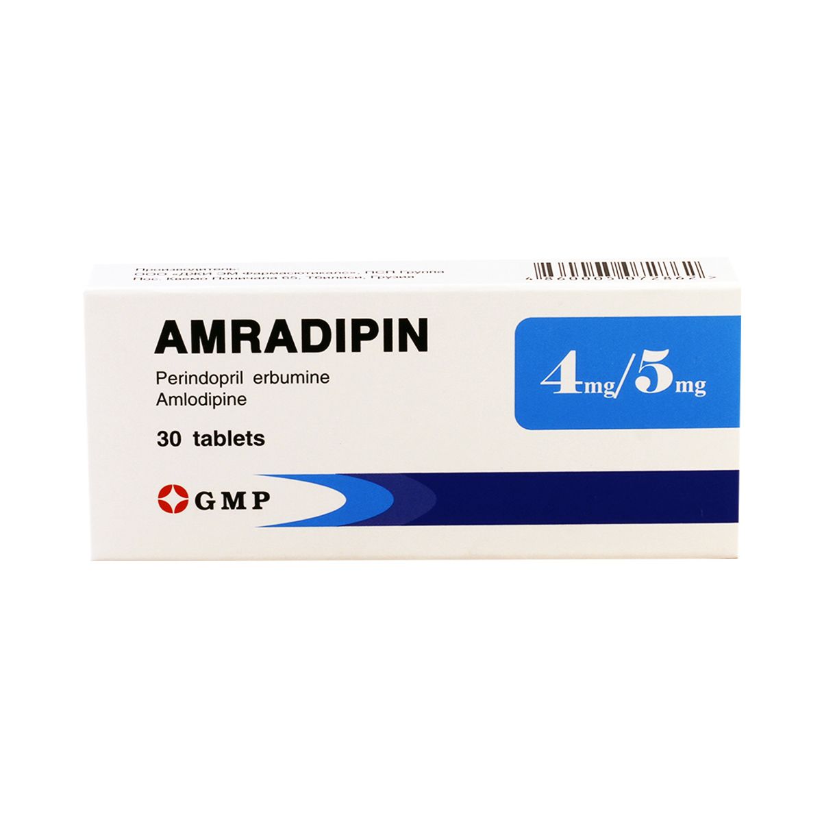 ამრადიპინი - Amradipin 4მგ/5მგ 30 ტაბლეტი