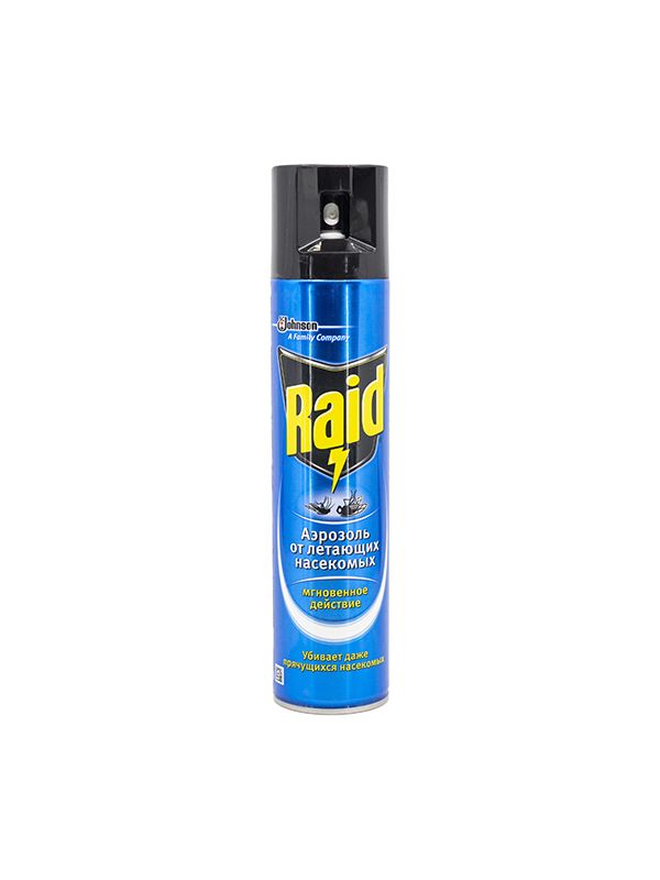 Raid - რაიდი კოღოსა და ბუზის საწინააღმდეგო აეროზოლი - 300მლ.