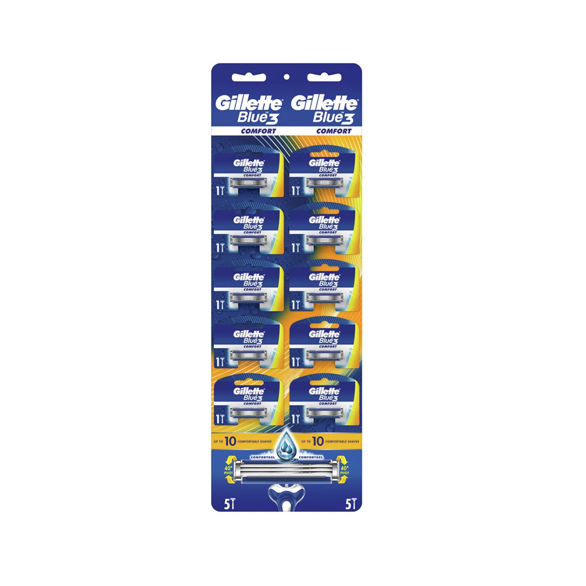 ერთჯერადი საპარსი 10 ცალი 3982/4088 ჯილეტი - Gillette
