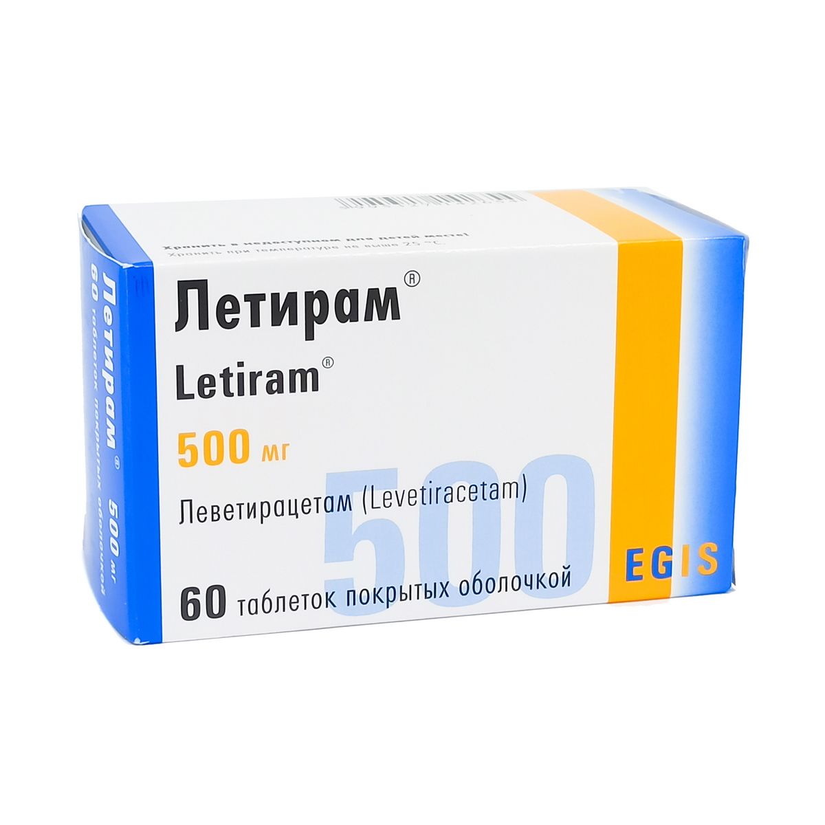 ლეტირამი - Letiram 500მგ 60 ტაბლეტი