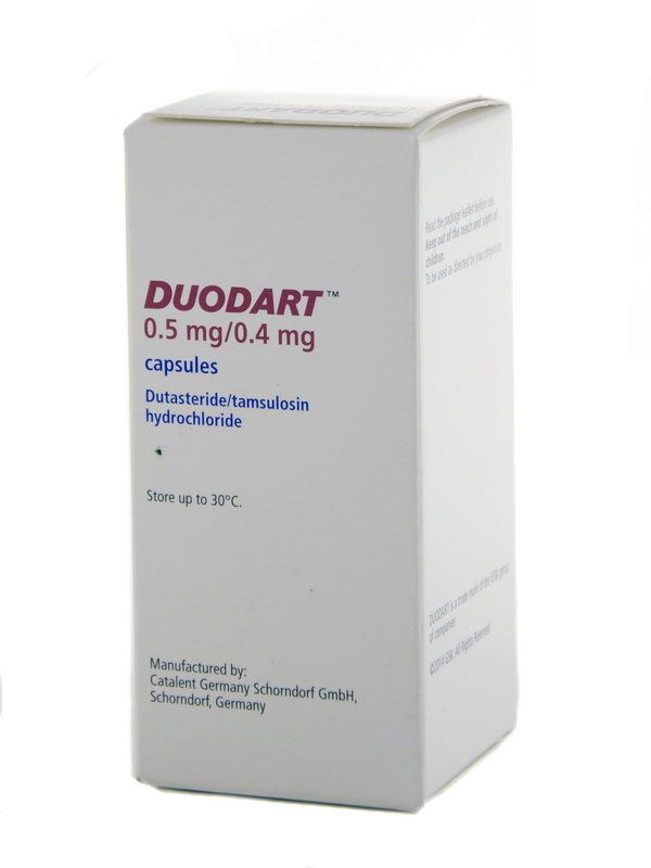 დუოდარტი - Duodart 0.5/0.4 მგ 30 კაფსულა