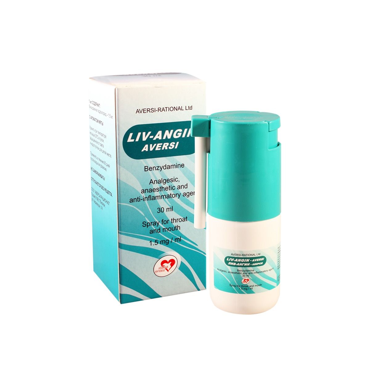 ლივ-ანგინი - Liv-Angin Spray აეროზოლი 30მლ