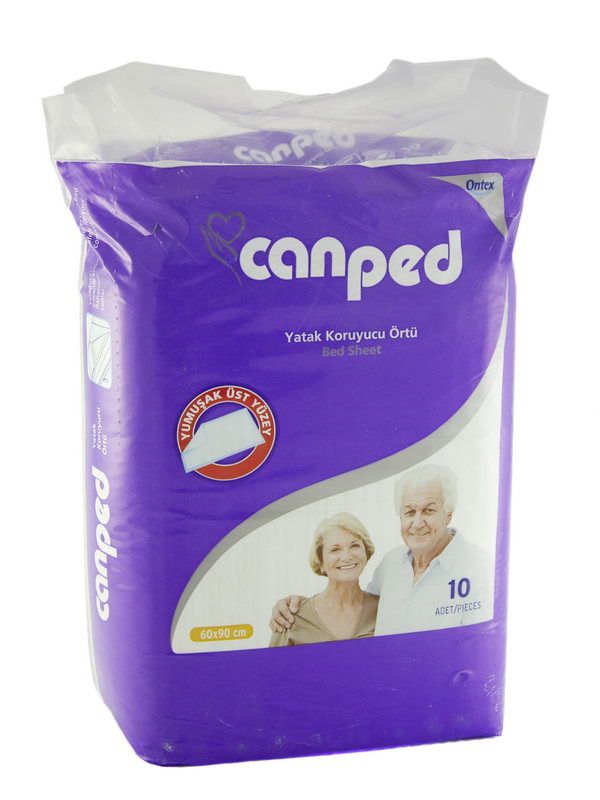მწოლიარეთა ზეწარი 60X90 10 ცალი ქანპედი - Canped
