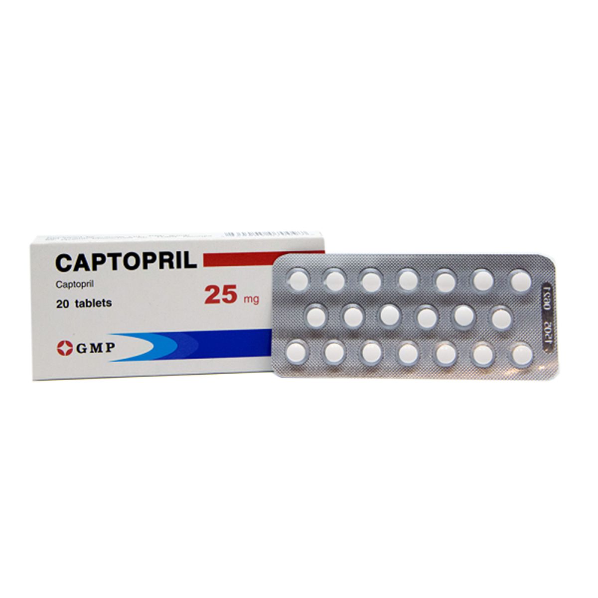 კაპტოპრილი - Captopril 25მგ 20 ტაბლეტი