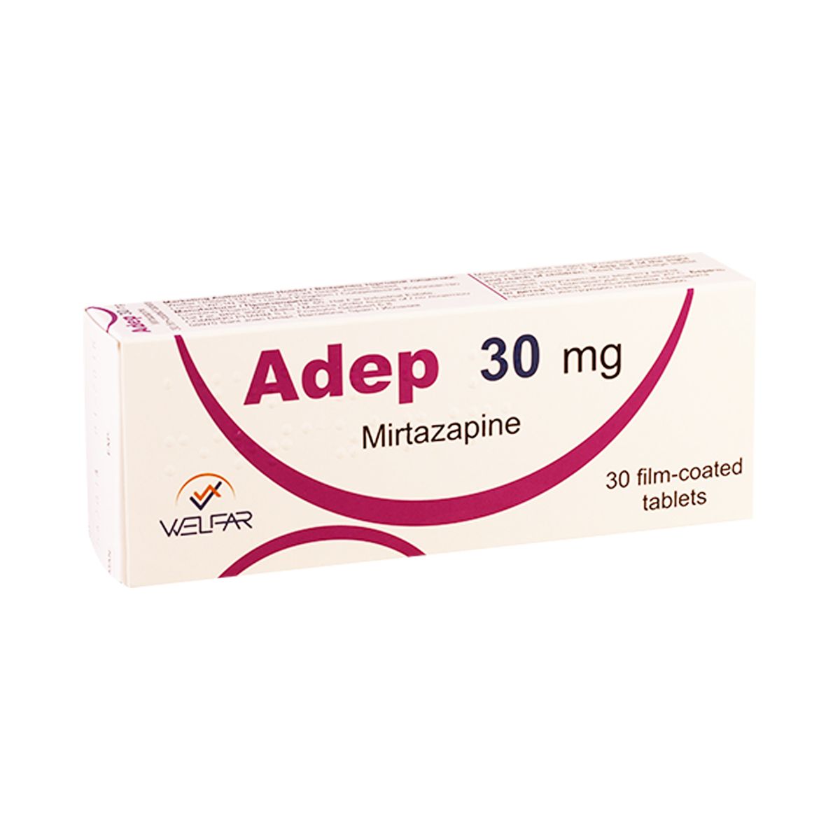 ადეპი - Adep 30მგ 30 შემოგარსული ტაბლეტი