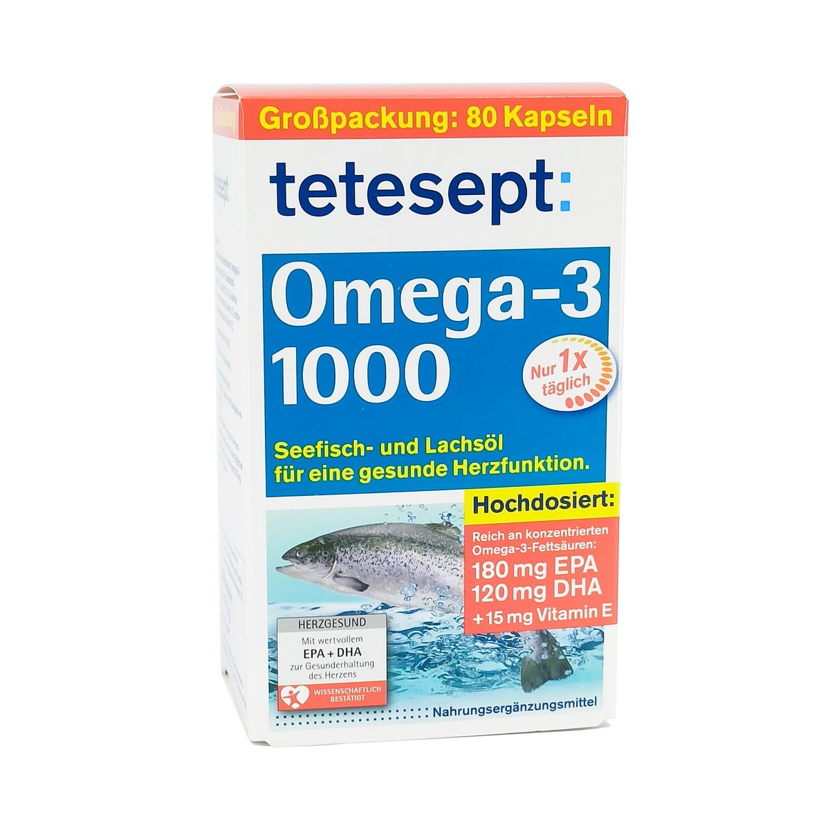 ტეტესეპტი - Tetesept ომეგა 3 80 კაფსულა