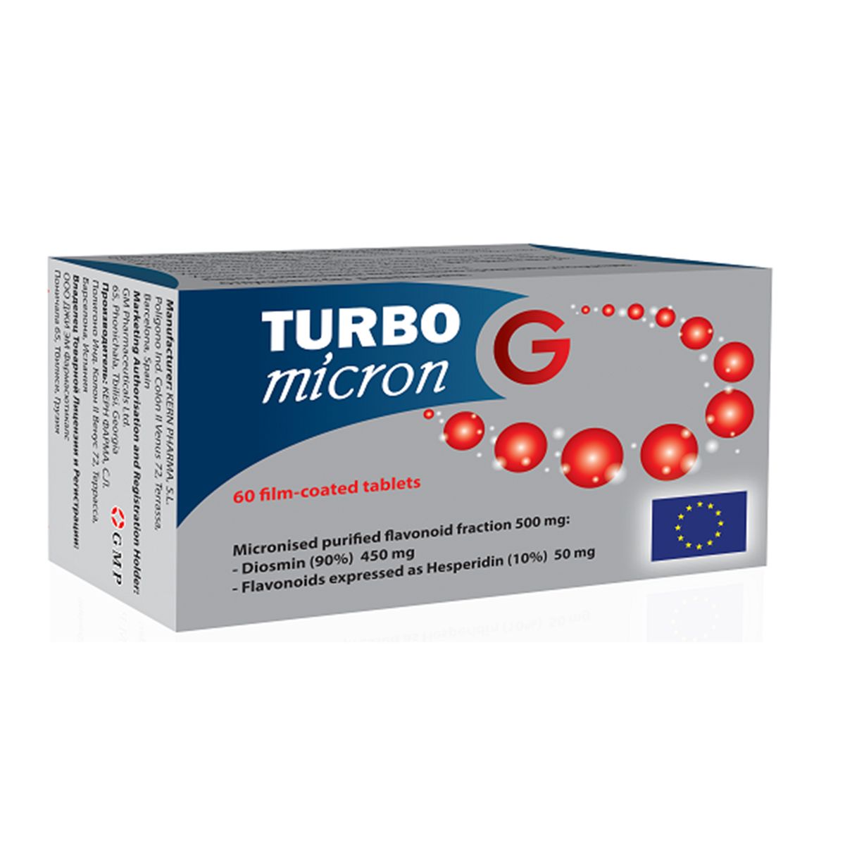 ტურბო მიკრონ G - Turbo Micron G 500მგ 60 ტაბლეტი Gmp