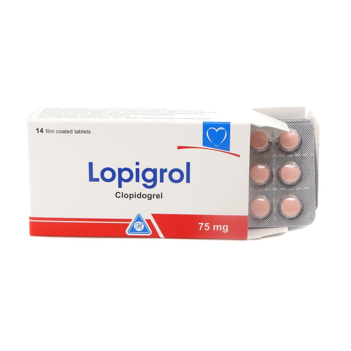 ლოპიგროლი - Lopigrol 75მგ 14 ტაბლეტი