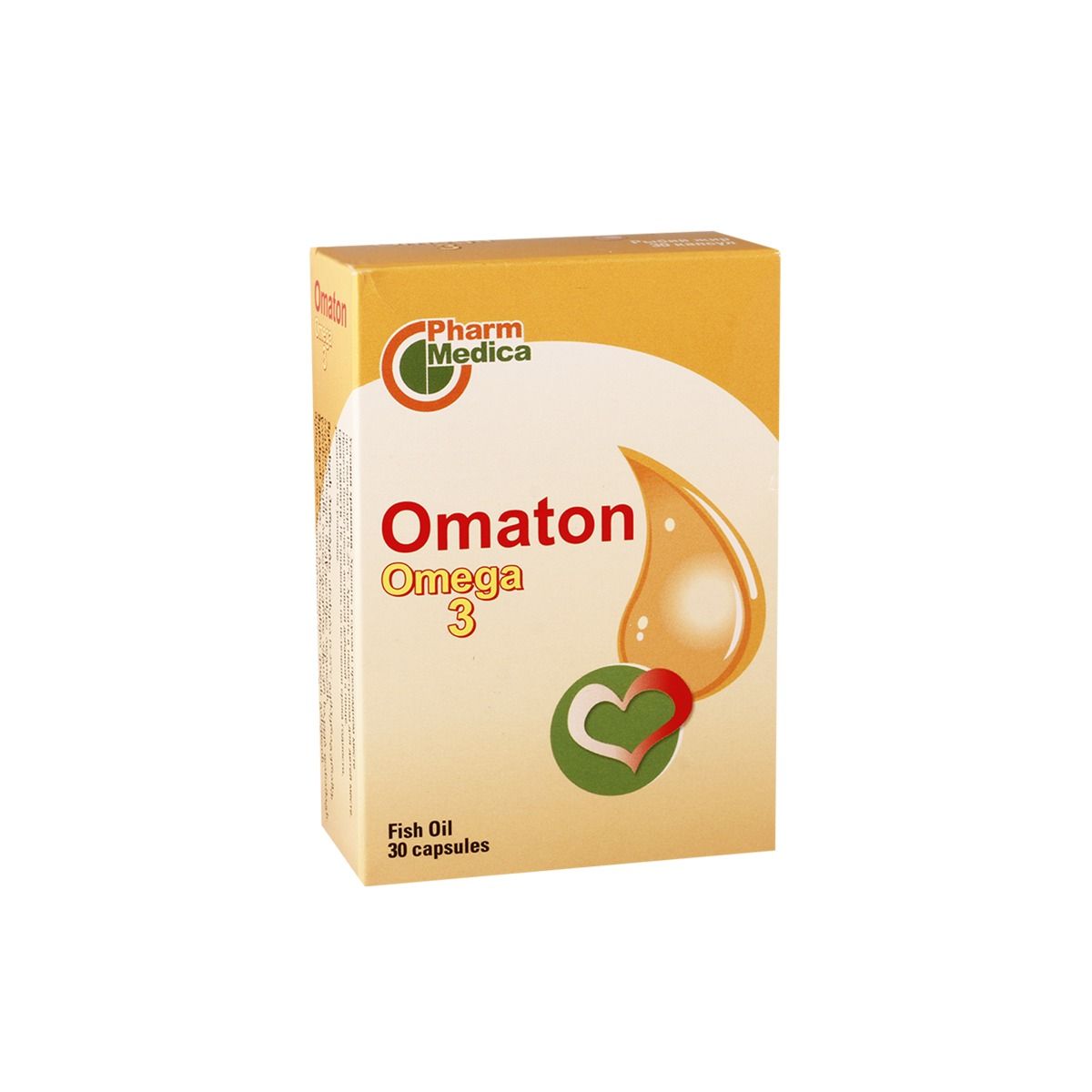 ომატონი ომეგა 3 - Omaton Omega 3 საღეჭი კაფსულა 410მგ 20 ცალი