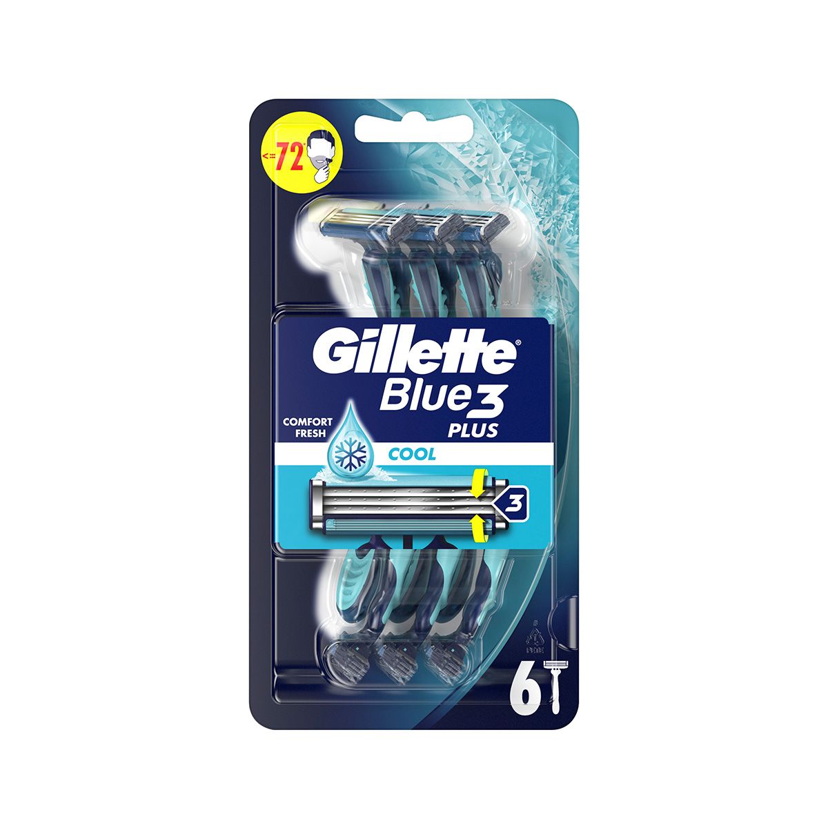ერთჯერადი საპარსი ბლუ 3 6 ცალი 3483/7281 ჯილეტი - Gillette