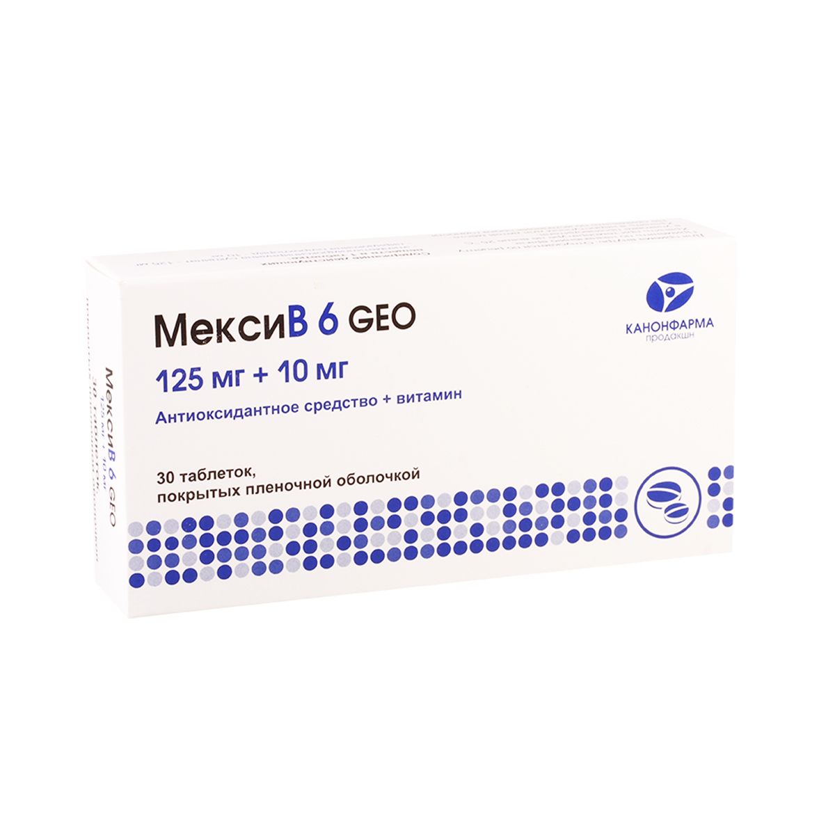 მექსი B6 - Mexi B6 125მგ+10მგ 30 ტაბლეტი