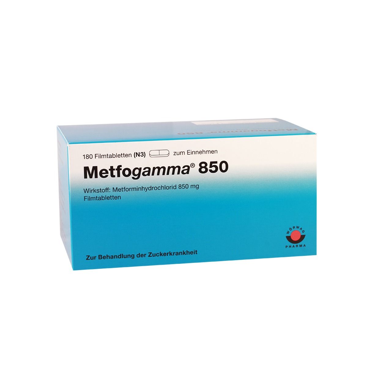 მეთფოგამა - Metfogamma 850მგ 180 ტაბლეტი
