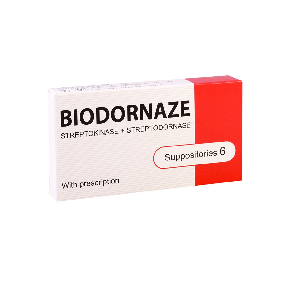 ბიოდორნაზა - Biodornaze რექტალური 6 სუპოზიტორია