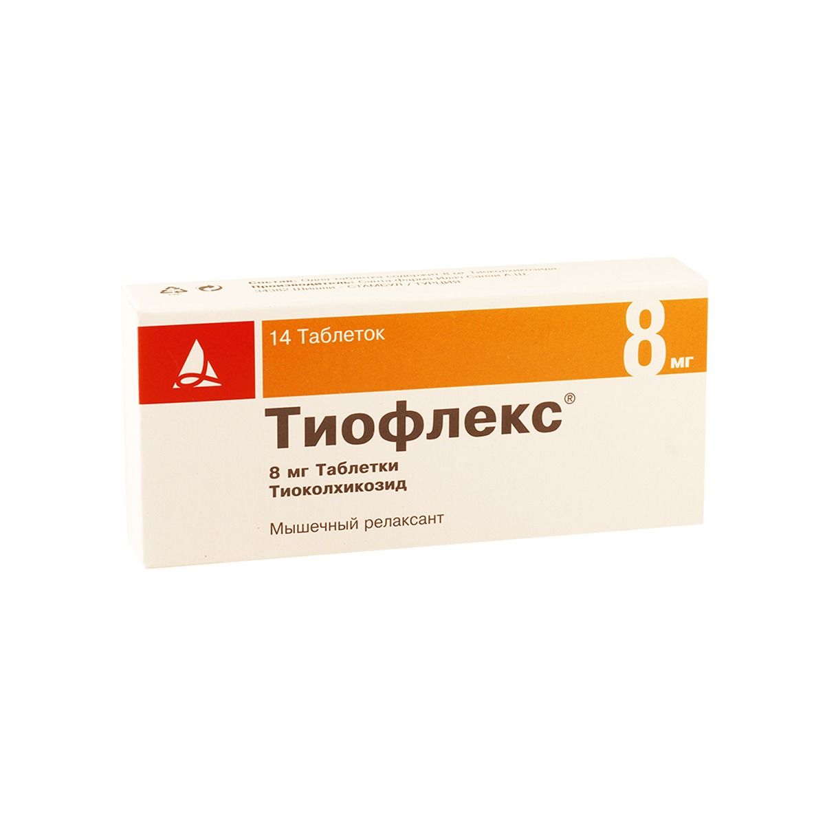 თიოფლექსი - Thioflex 8მგ 14 ტაბლეტი