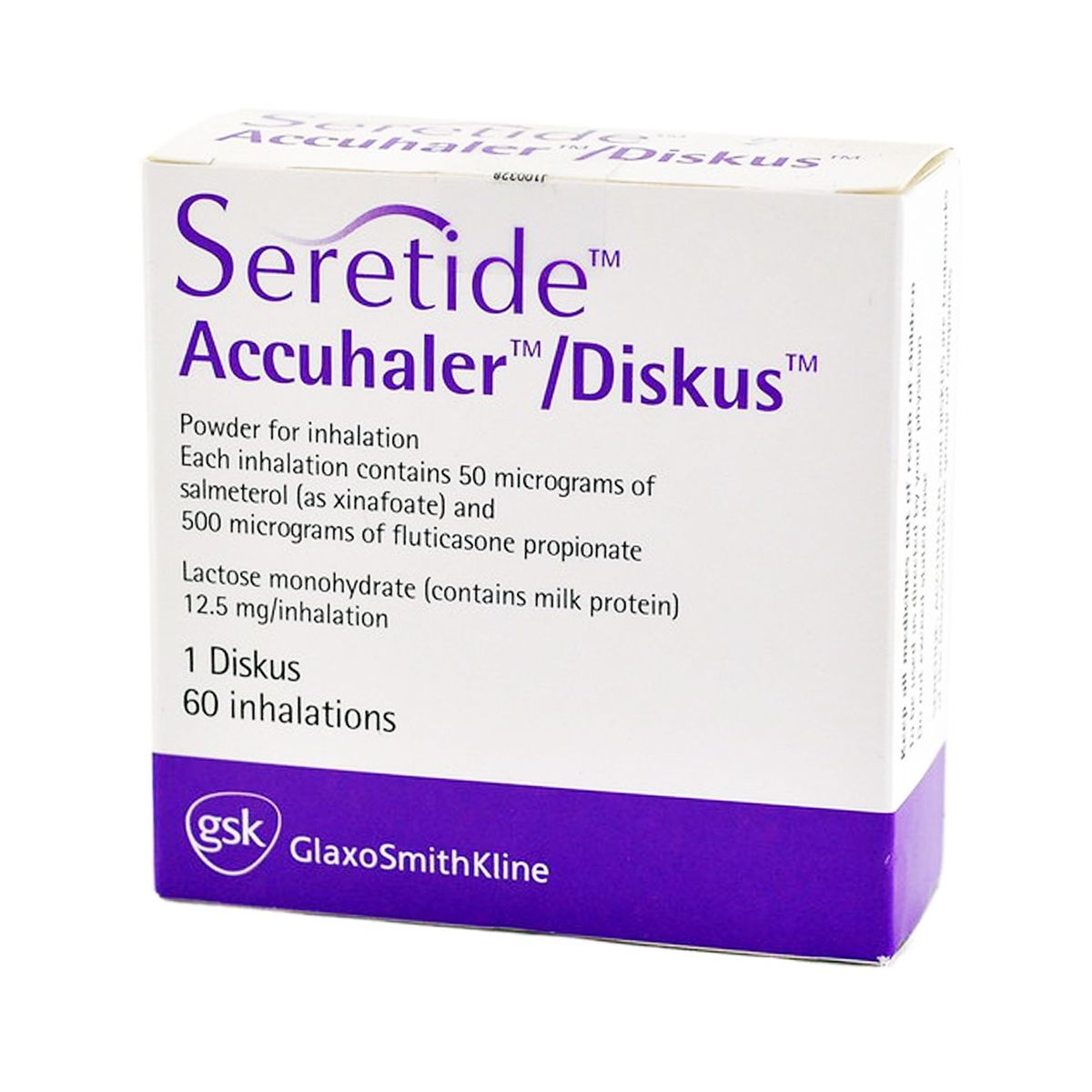 სერეტიდი დისკუსი - Seretide Discus 50/500მკგ საინჰალაციო ფლაკონი