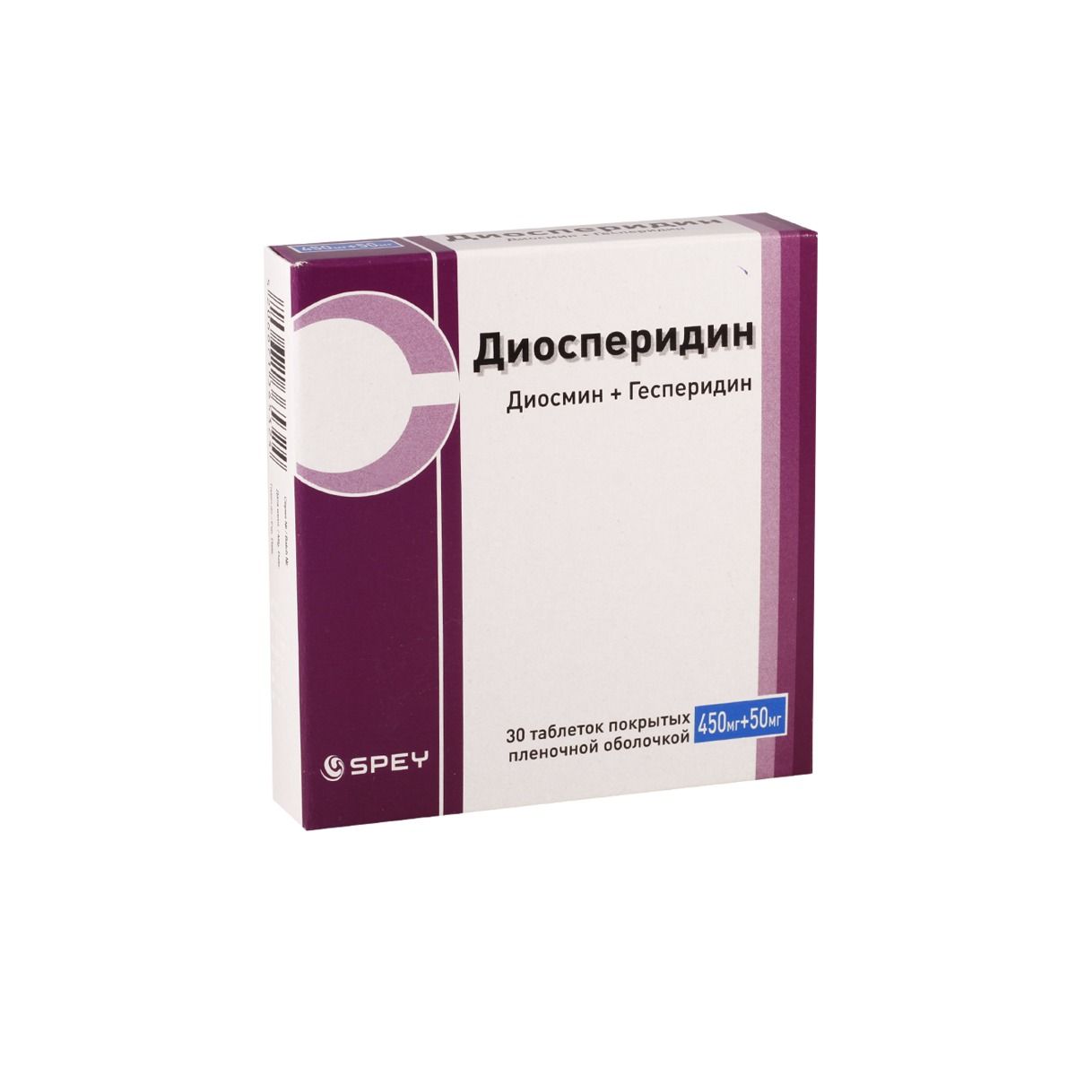 დიოსპერიდინი - Diosperidin 450მგ/50მგ 30 ტაბლეტი