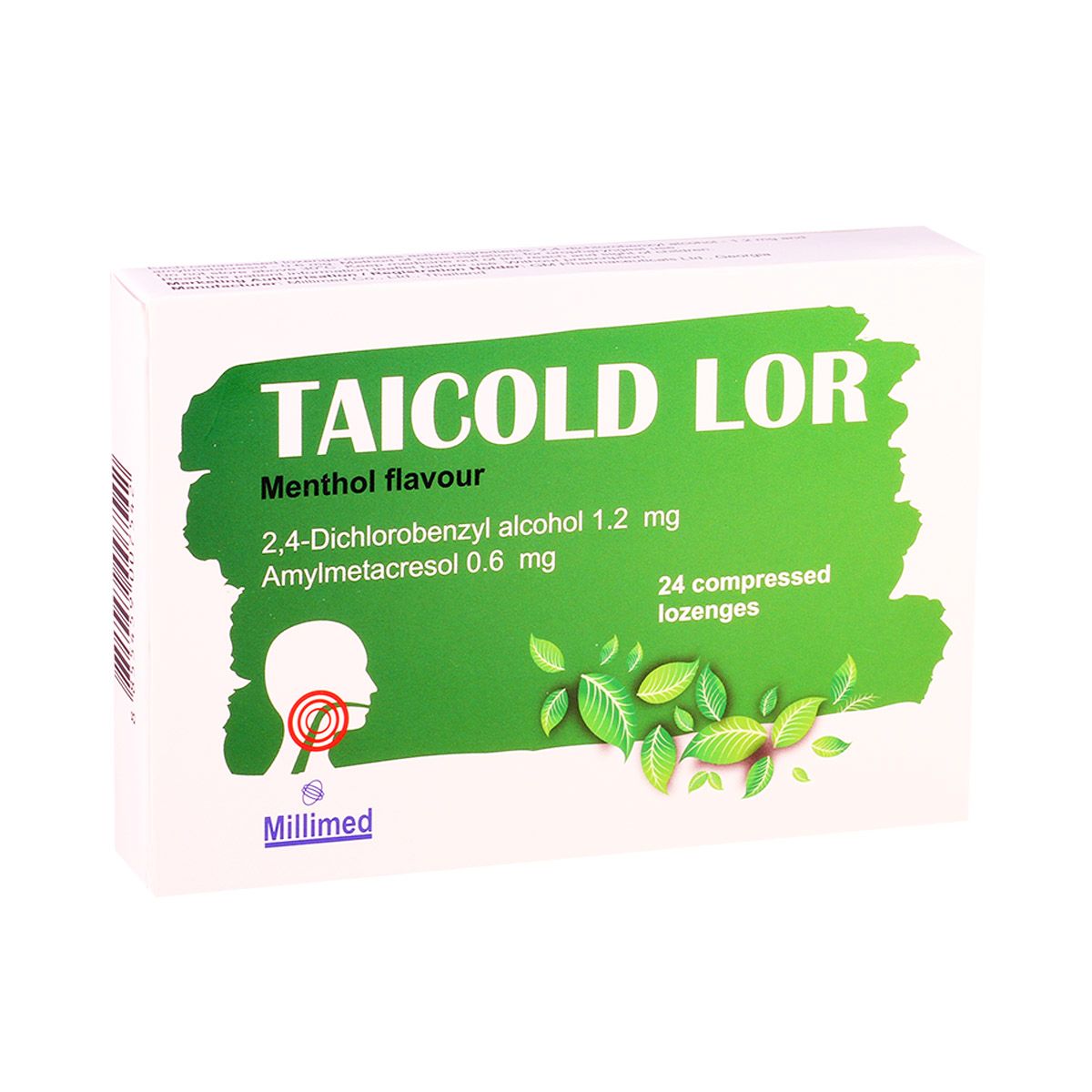 ტაიქოლდ ლორი - Taicold Lor მენთოლი 24 საწუწნი ტაბლეტი
